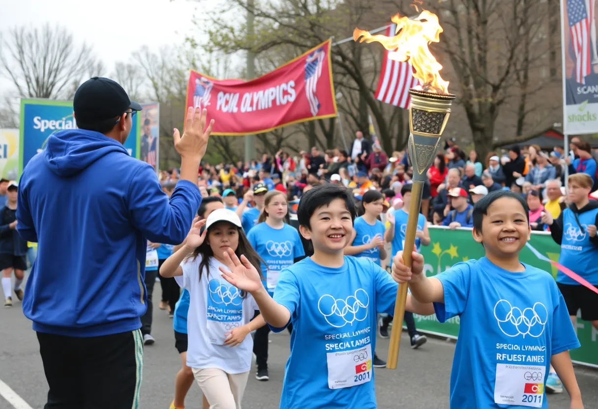 Special Olympics athletes participate in spring games event