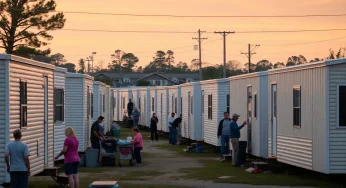 Shortfall in Temporary Housing Trailers for Hurricane Helene Victims in Asheville