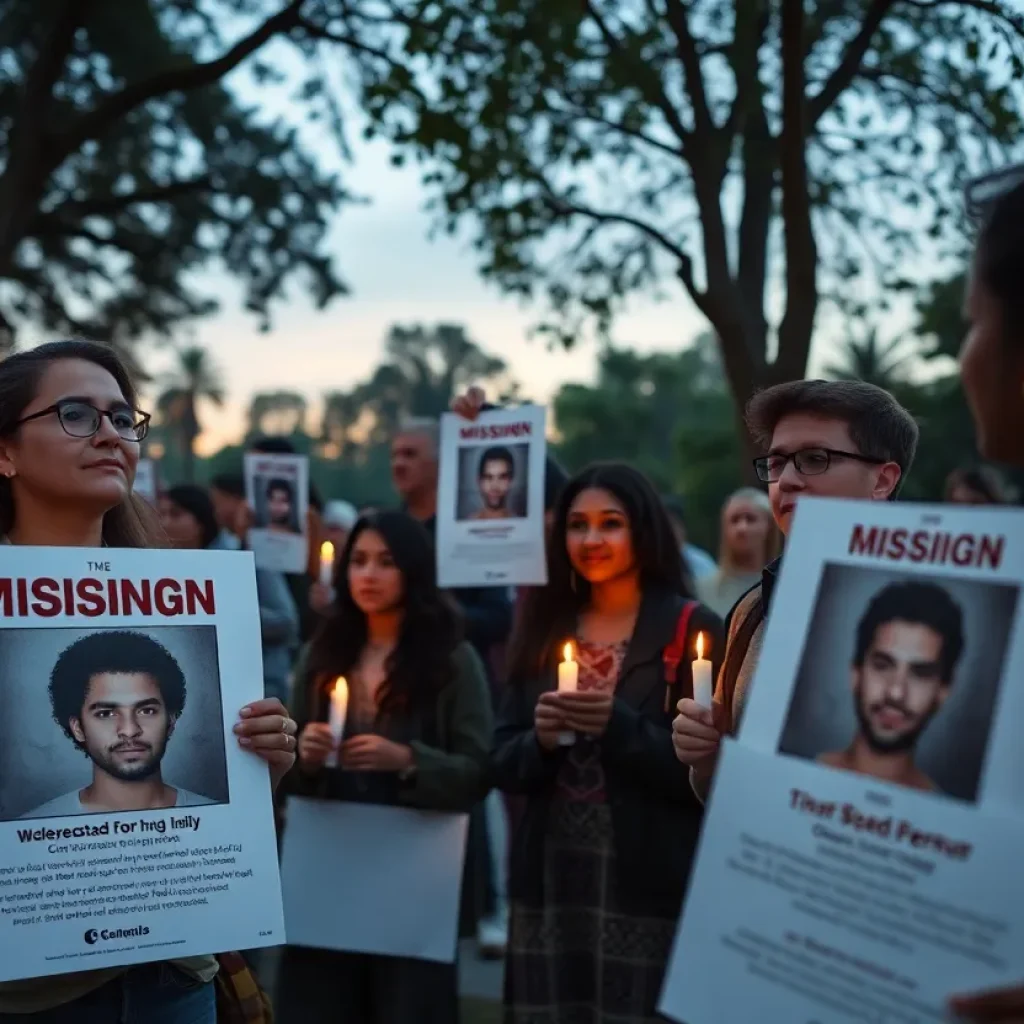 Community members holding vigil for missing man in Asheville