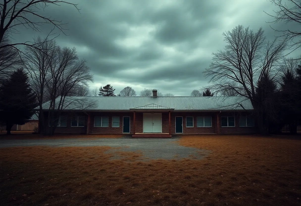 Therapeutic school building with a peaceful ambiance representing the closure of Asheville Academy