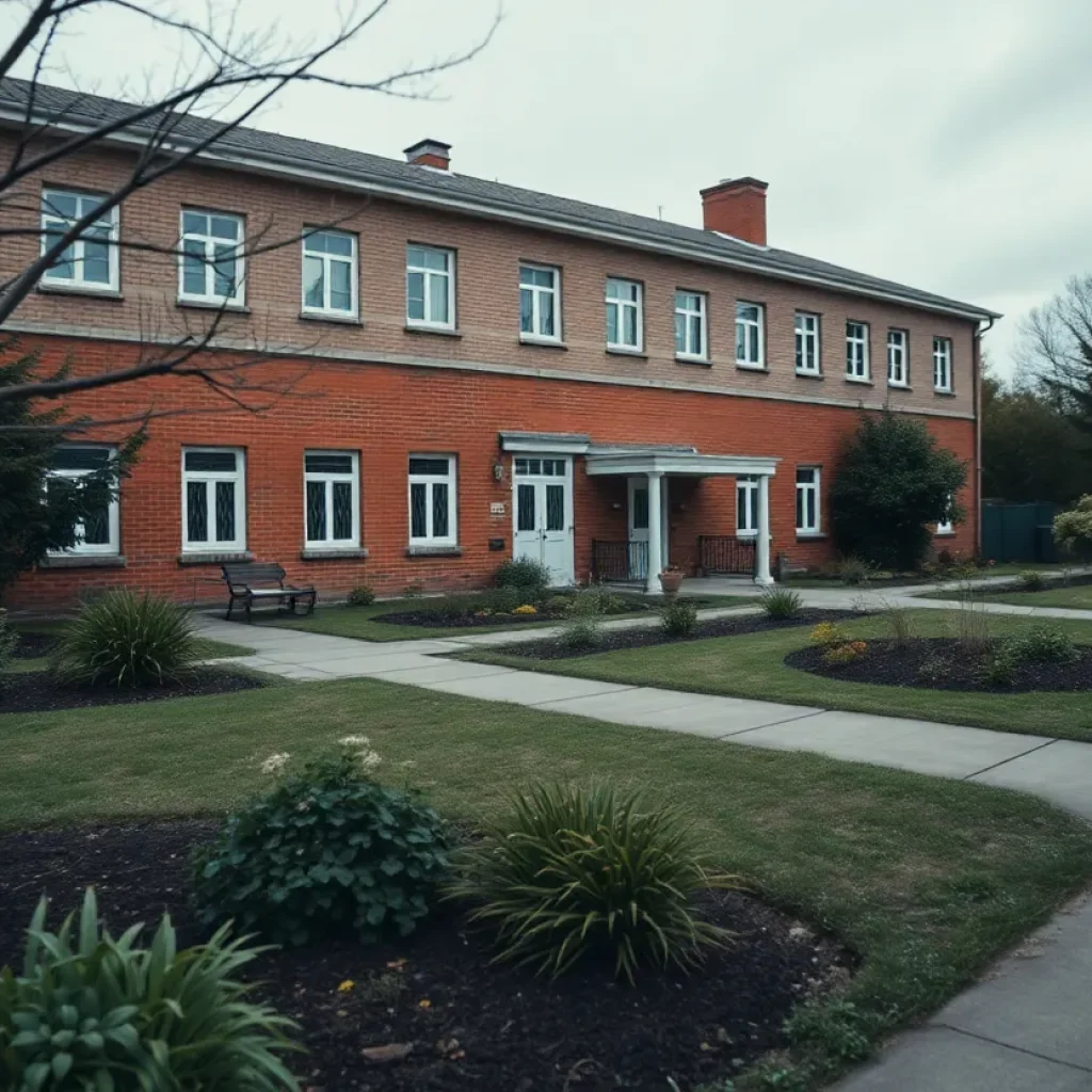 Exterior view of Asheville Academy, a mental health facility