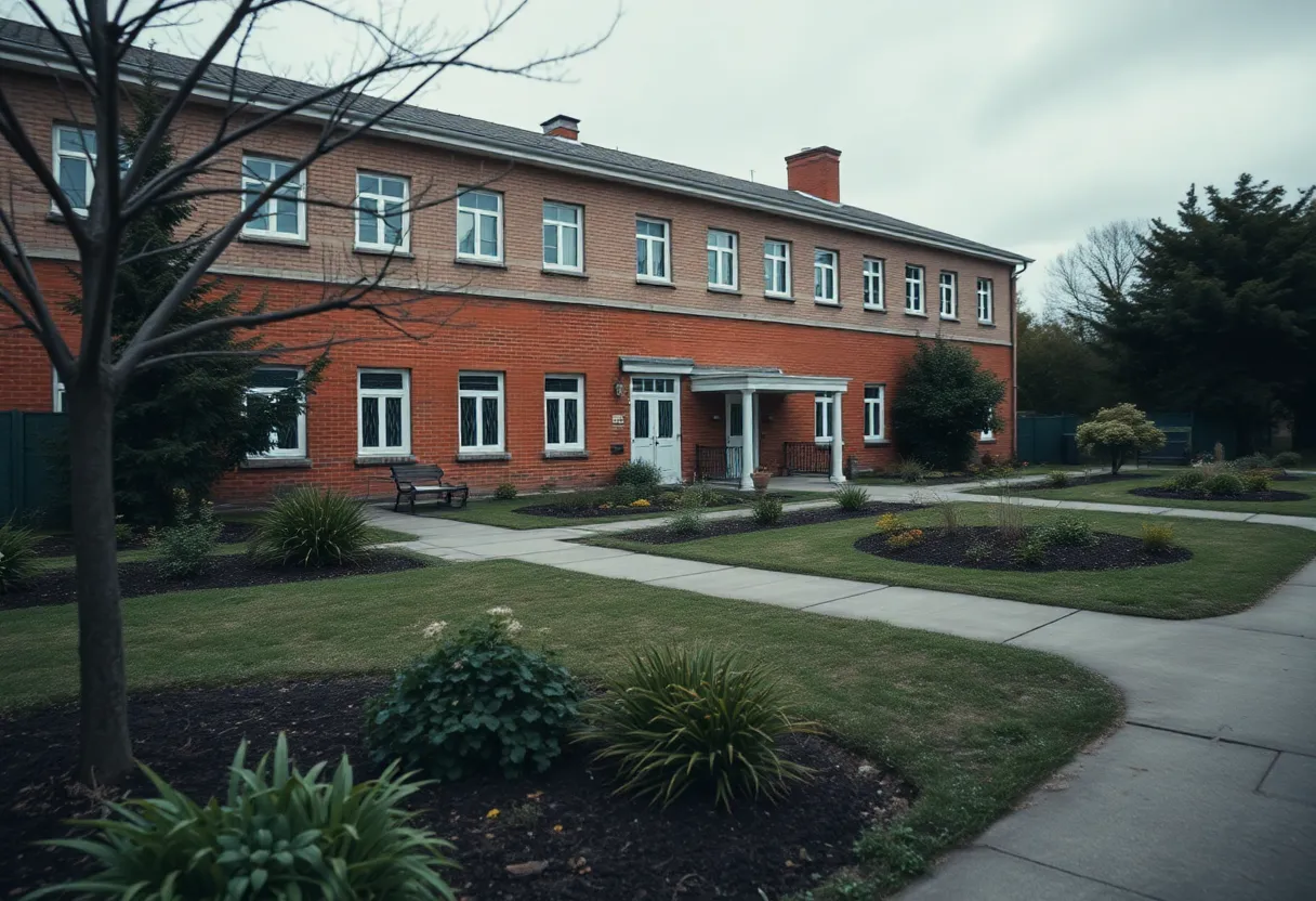 Exterior view of Asheville Academy, a mental health facility