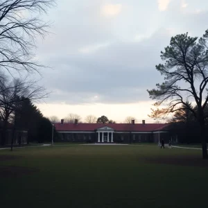 Peaceful landscape view of Asheville Academy surroundings