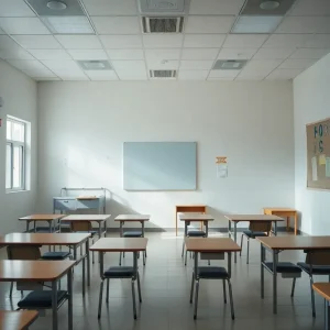 Therapeutic school environment highlighting mental health awareness