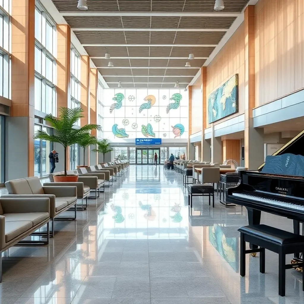 A view of the new North Concourse at Asheville Regional Airport