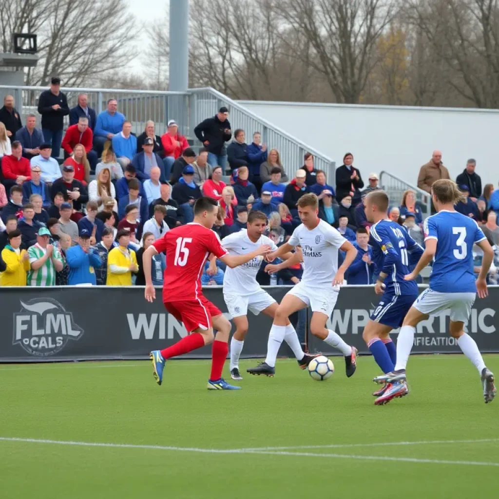 Soccer match featuring Asheville City at Greenwood Field