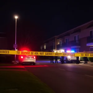 Police investigation at shooting site in Asheville