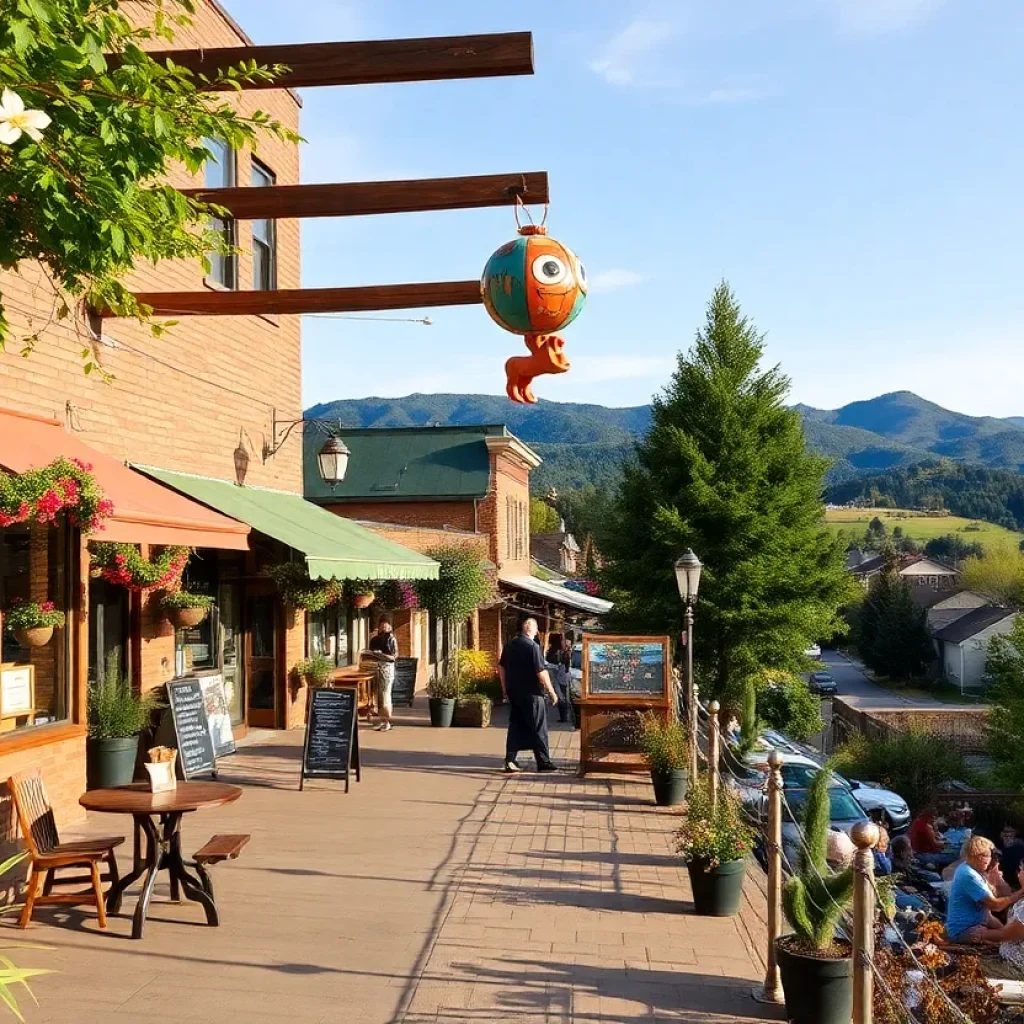 Asheville's vibrant community recovering from Hurricane Helene with restaurants and art installations.