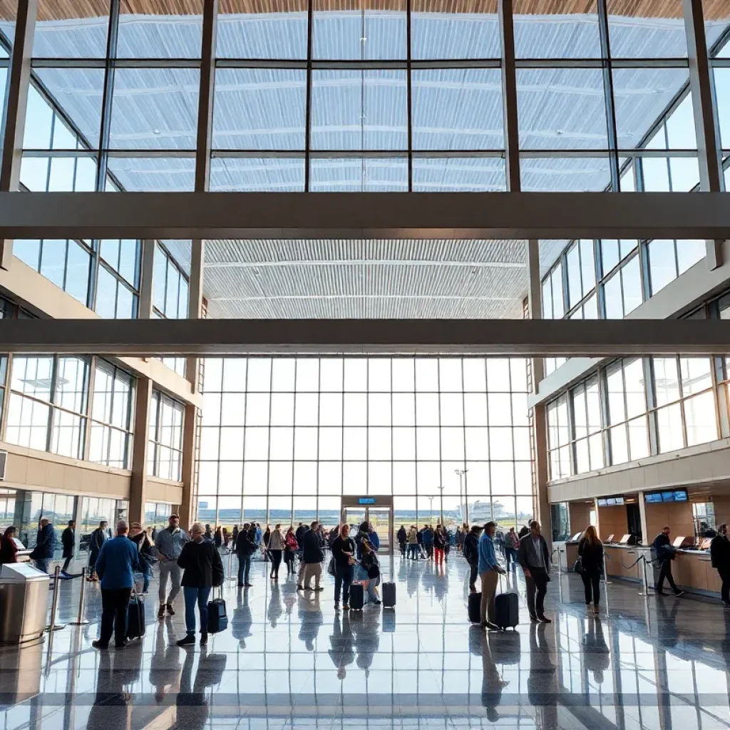 New ticketing lobby at Asheville Regional Airport