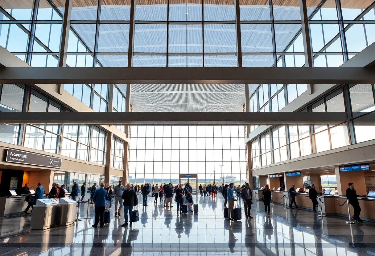 New ticketing lobby at Asheville Regional Airport