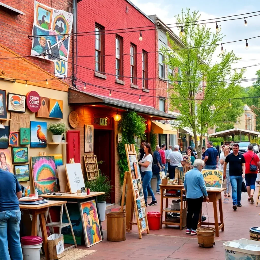 Artists and local businesses thriving in Asheville's River Arts District after recovery efforts.