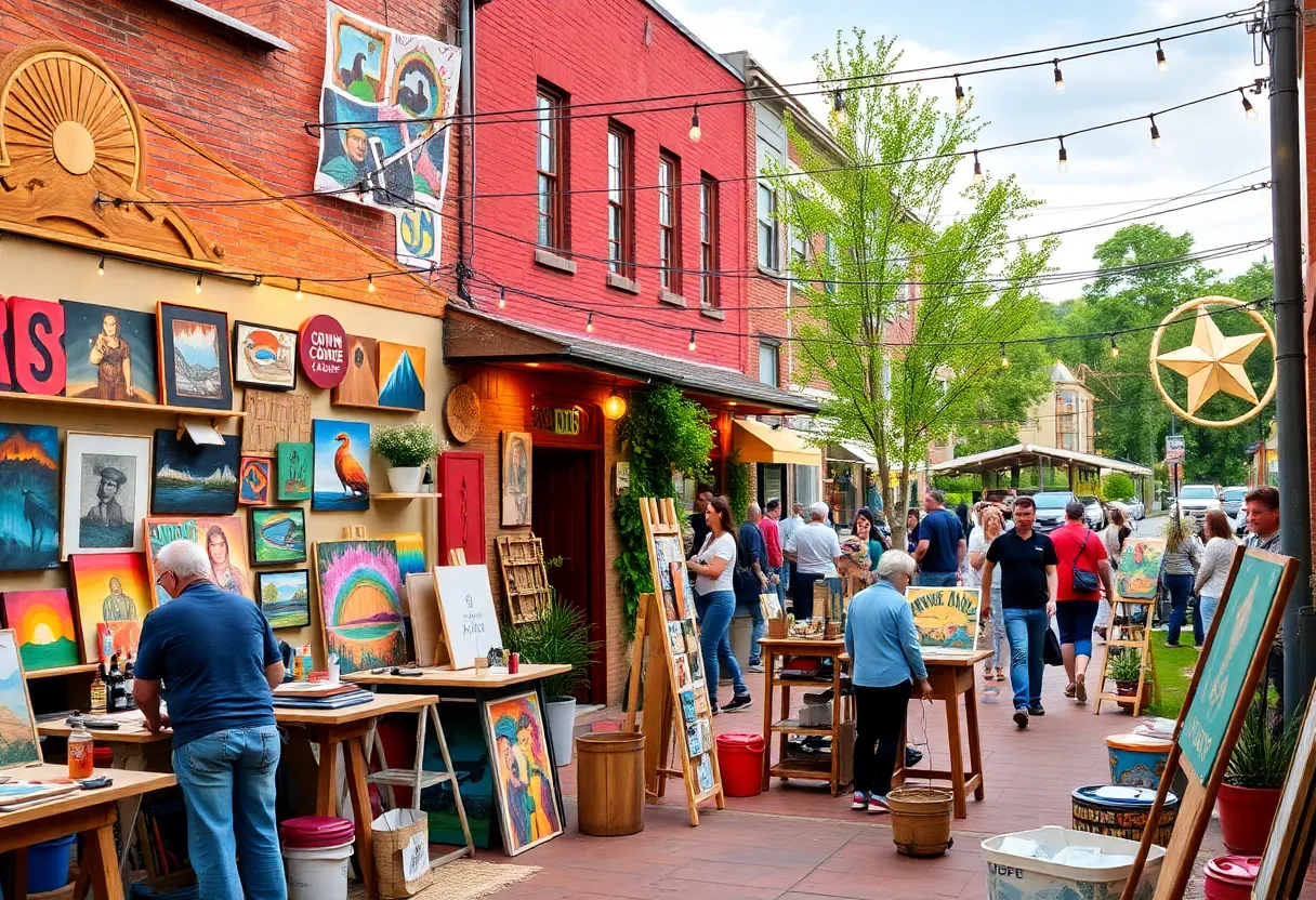 Artists and local businesses thriving in Asheville's River Arts District after recovery efforts.