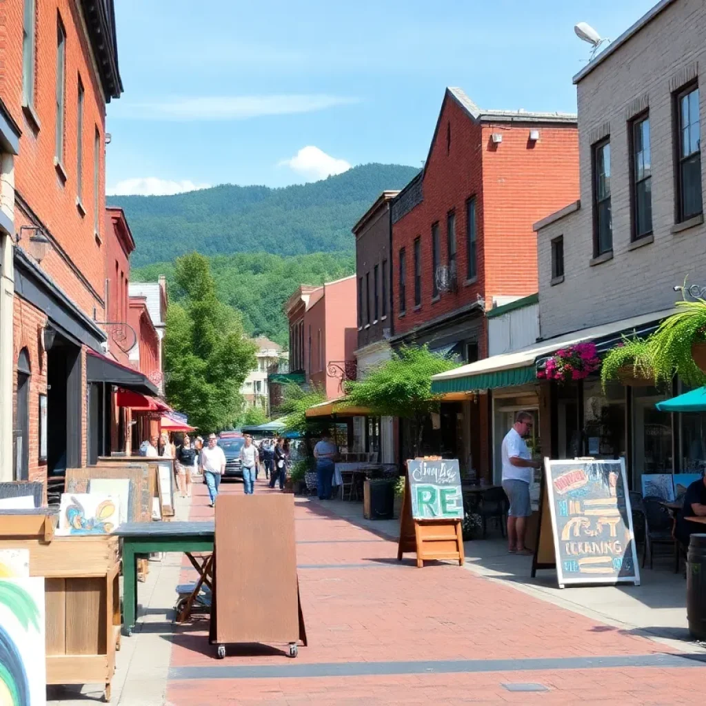Artists working in the River Arts District, Asheville