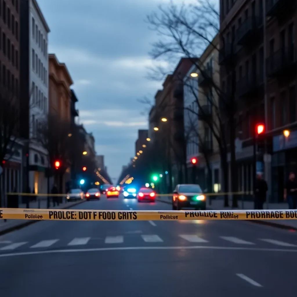 Scene of a shooting in Asheville with police presence