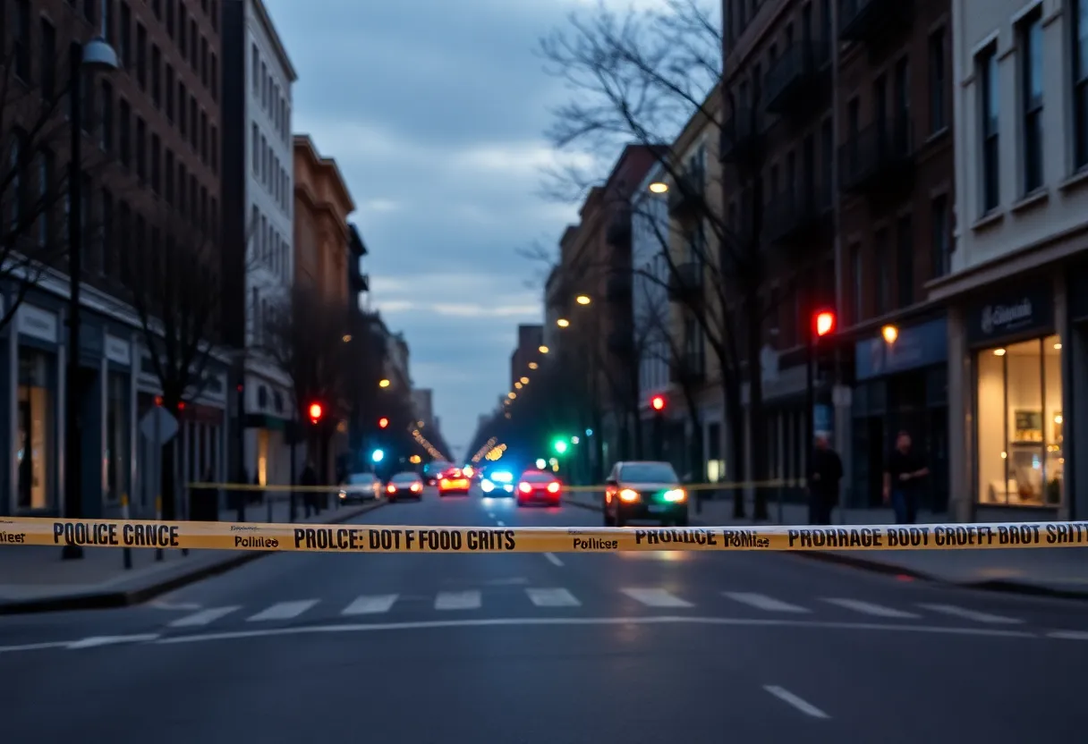 Scene of a shooting in Asheville with police presence