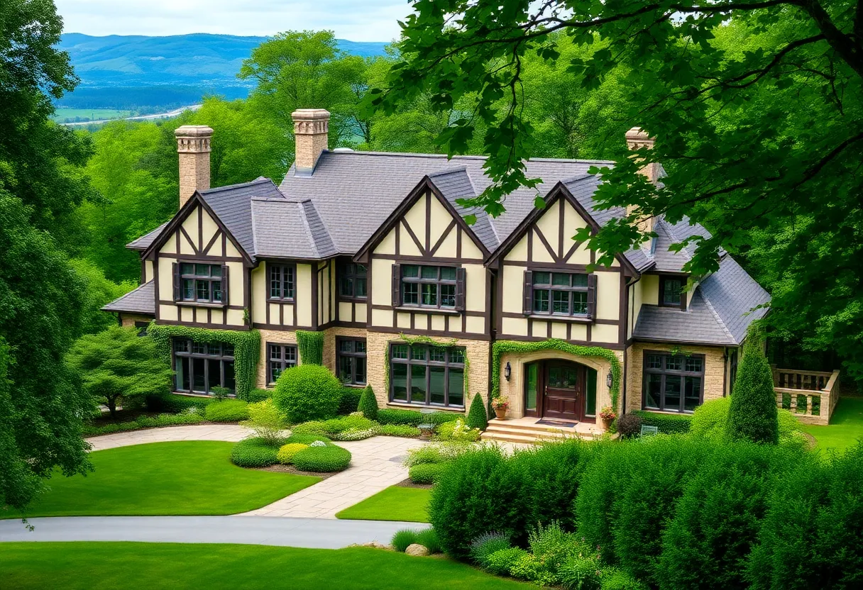 English Tudor-style mansion in Biltmore Forest