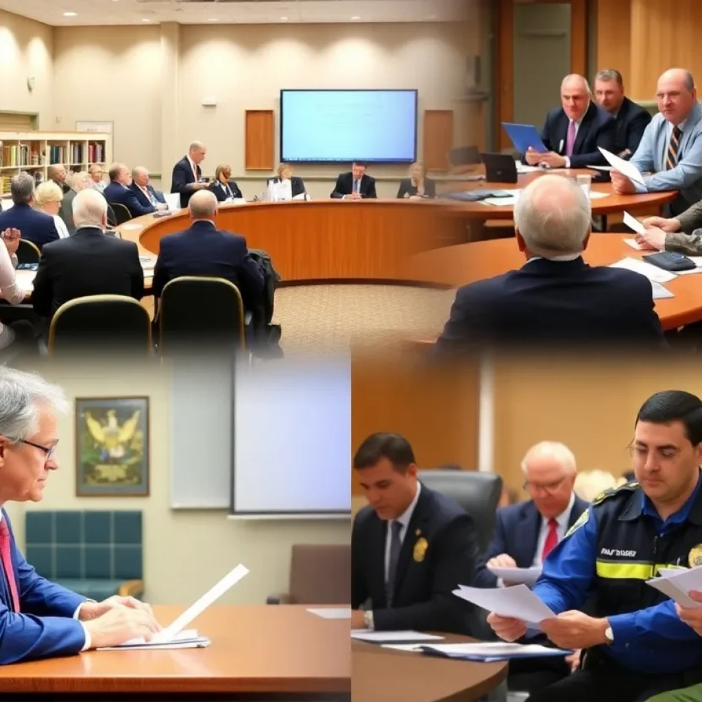 Buncombe County commissioners discussing the budget
