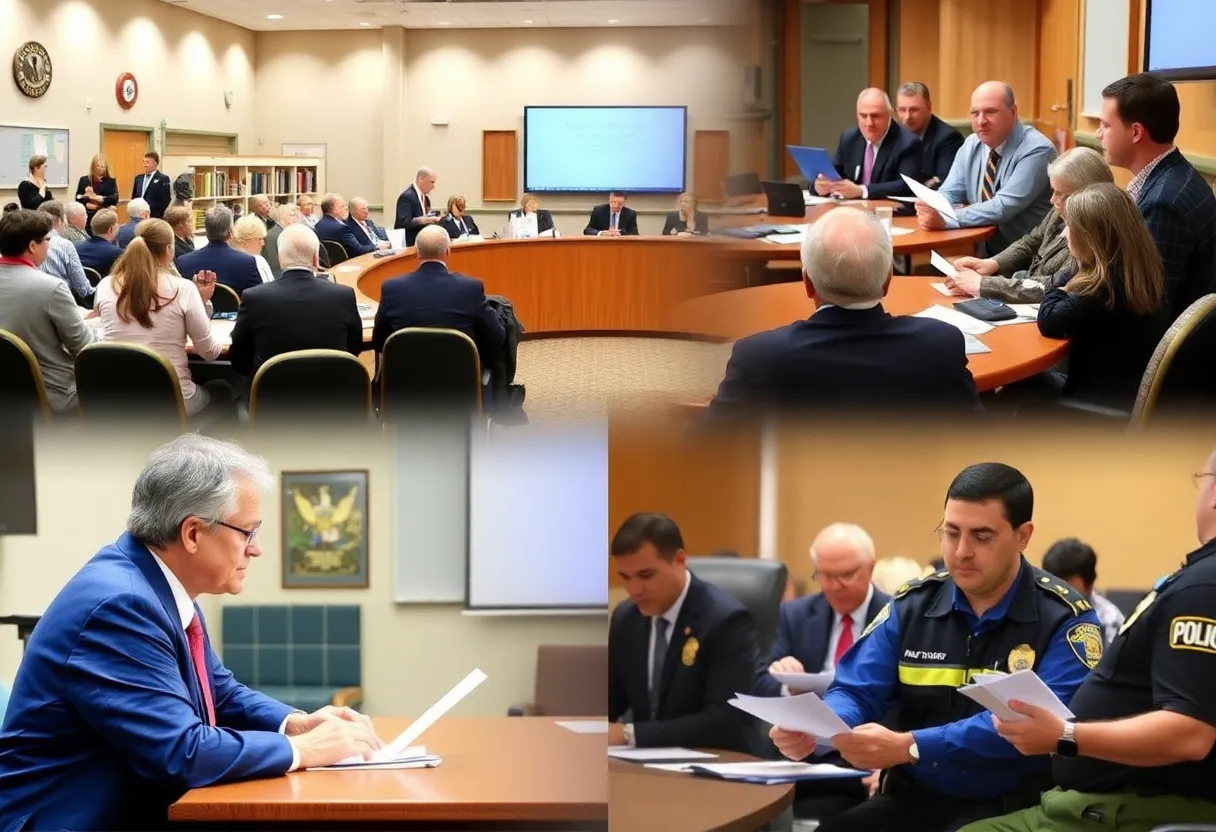 Buncombe County commissioners discussing the budget