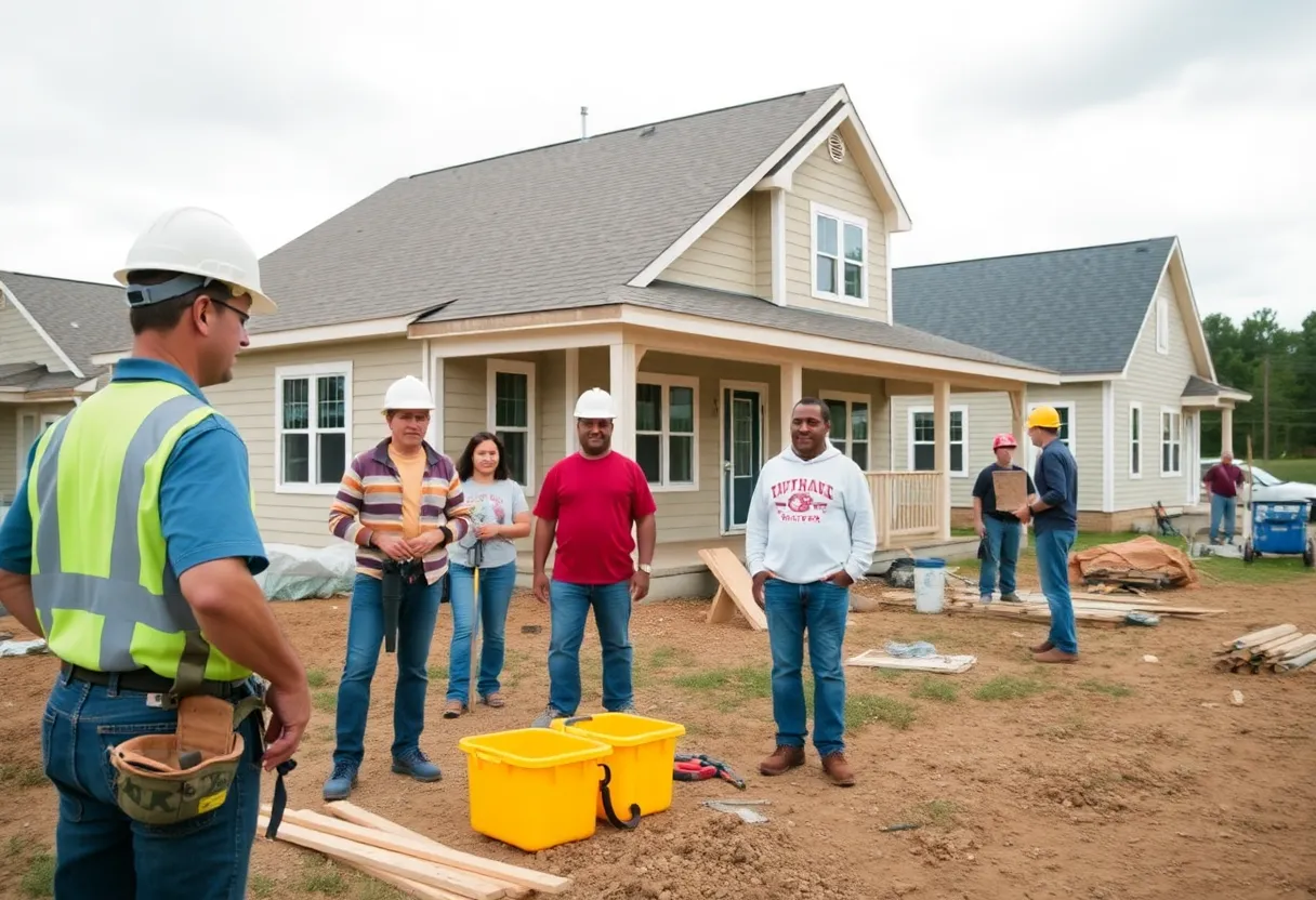 Families rebuilding homes in western North Carolina after Hurricane Helene