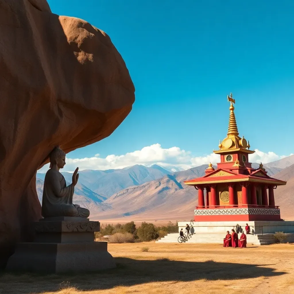 Symbolic representation of Tibetan Buddhism's future