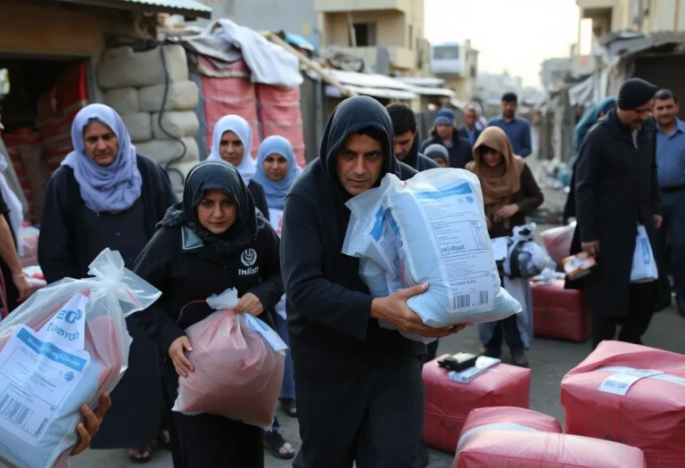Humanitarian crisis in Gaza with aid distribution challenges