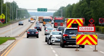 Multiple Vehicle Collisions Halt Traffic on I-26 in Henderson County