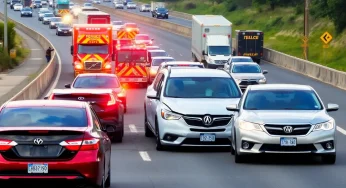 Multi-Vehicle Accident on I-26 Near Brevard Road