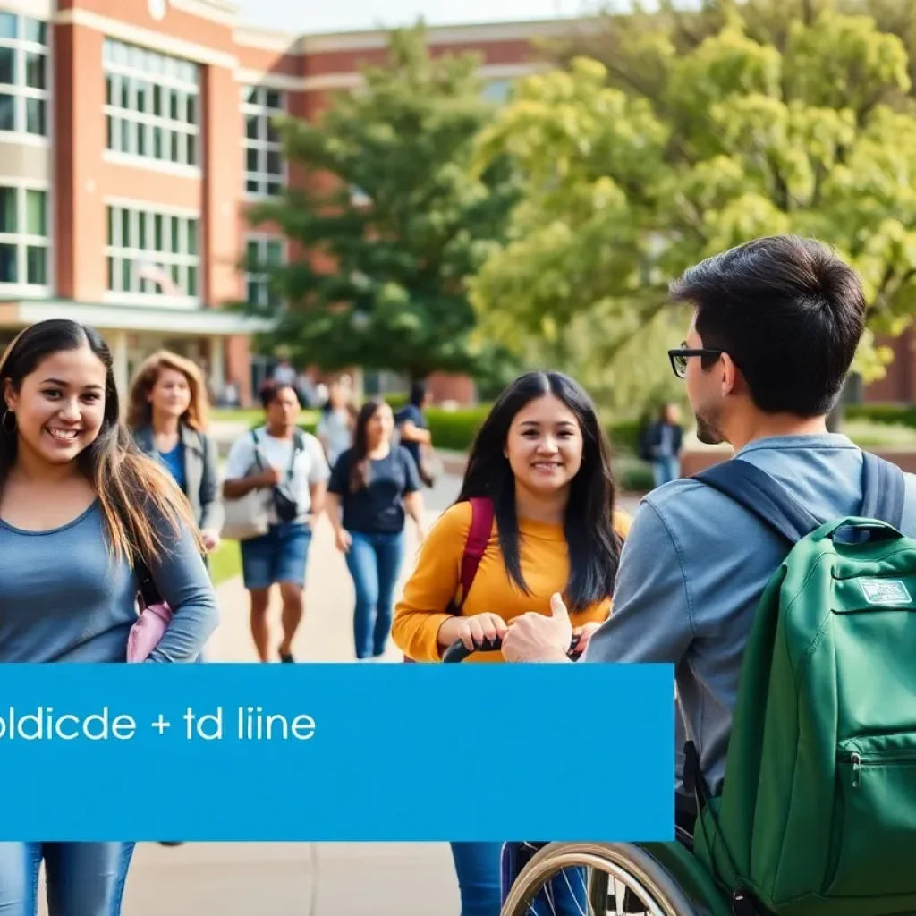 Students engaging in activities on UNC Asheville campus