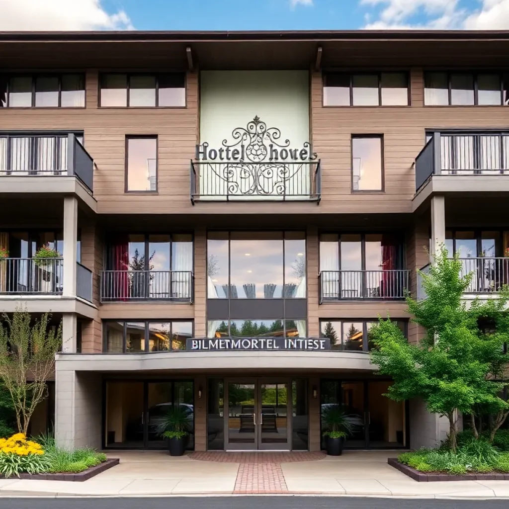 Exterior view of AC Hotel by Marriott in Asheville, North Carolina