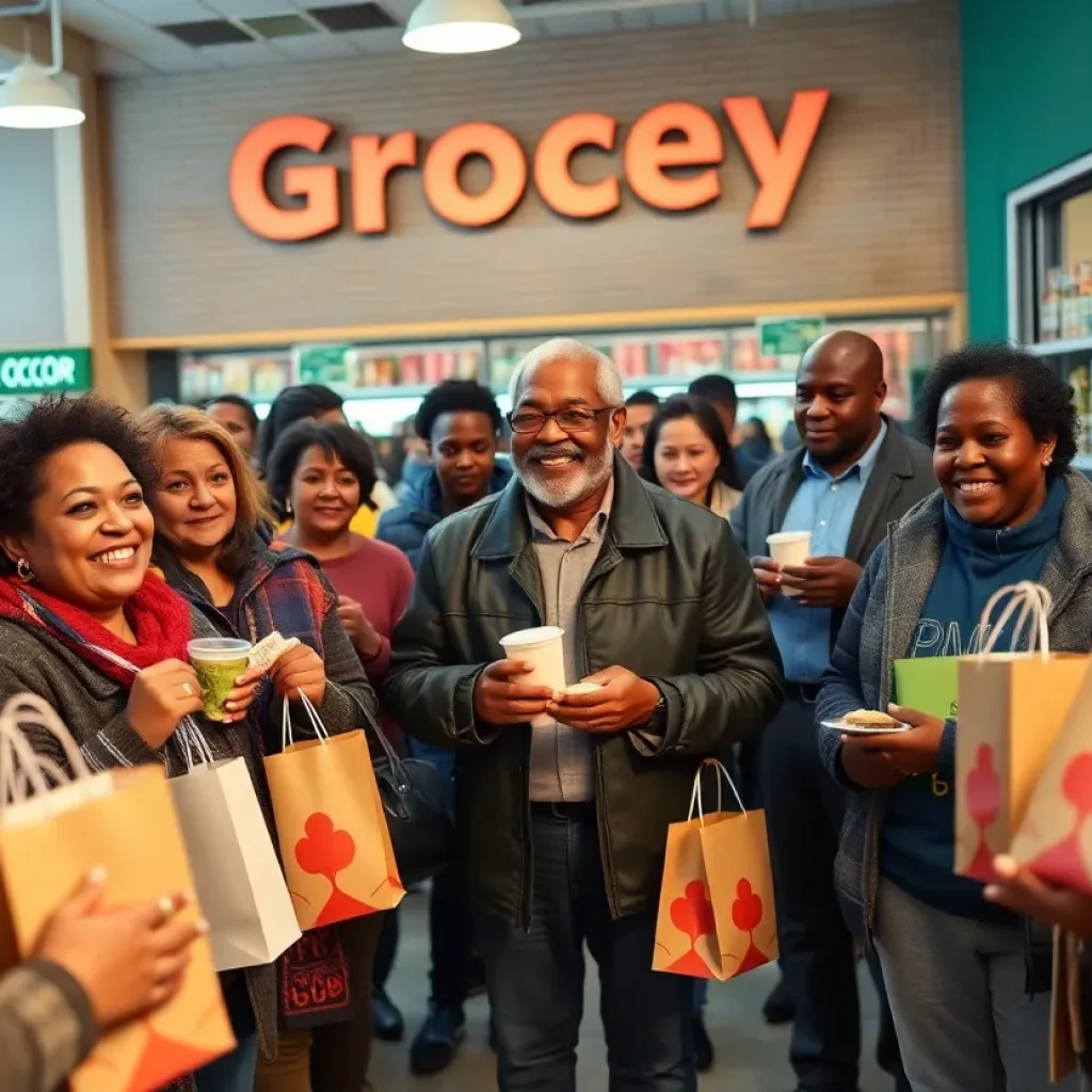 ALDI store reopening celebration in Asheville.