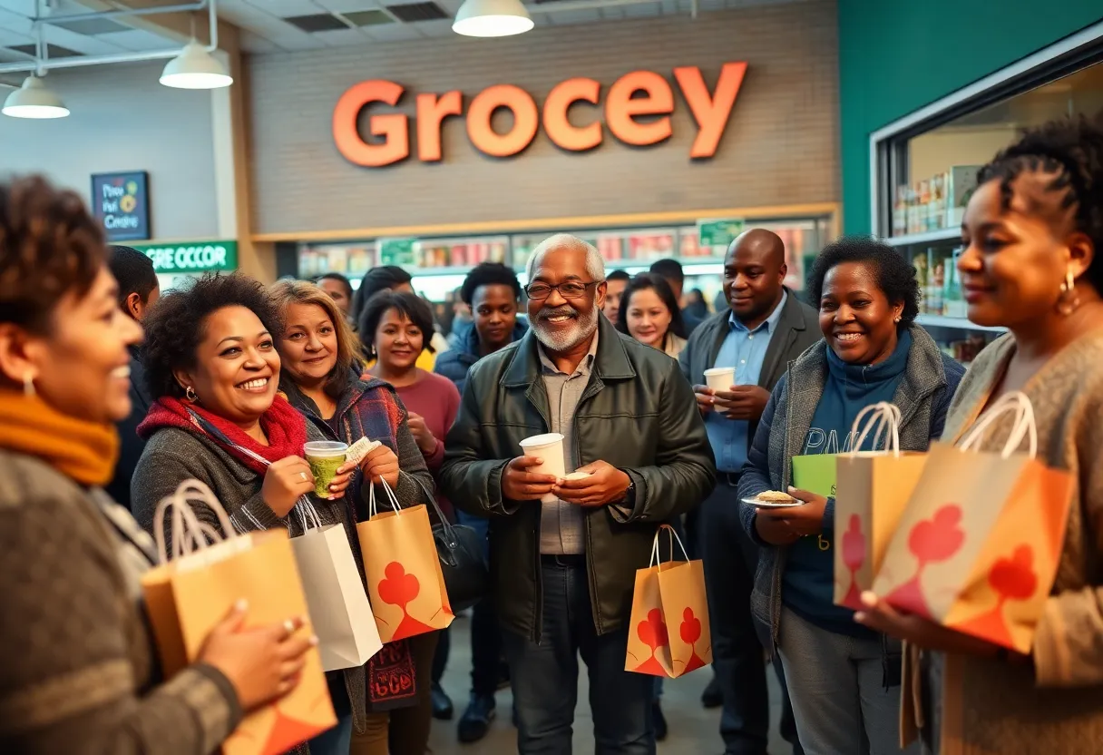 ALDI store reopening celebration in Asheville.