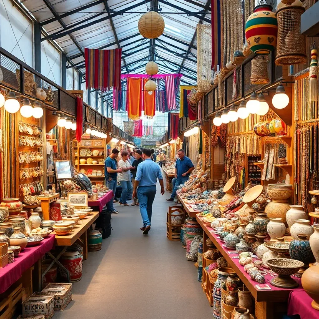 Artisans showcasing their handmade crafts at the Asheville Craft Fair