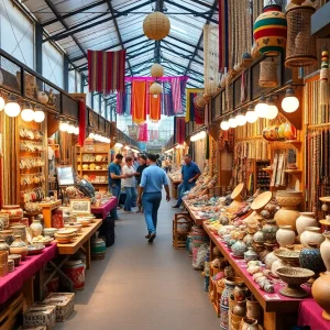 Artisans showcasing their handmade crafts at the Asheville Craft Fair