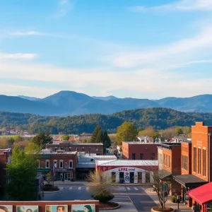 Downtown Asheville featuring art galleries and craft breweries