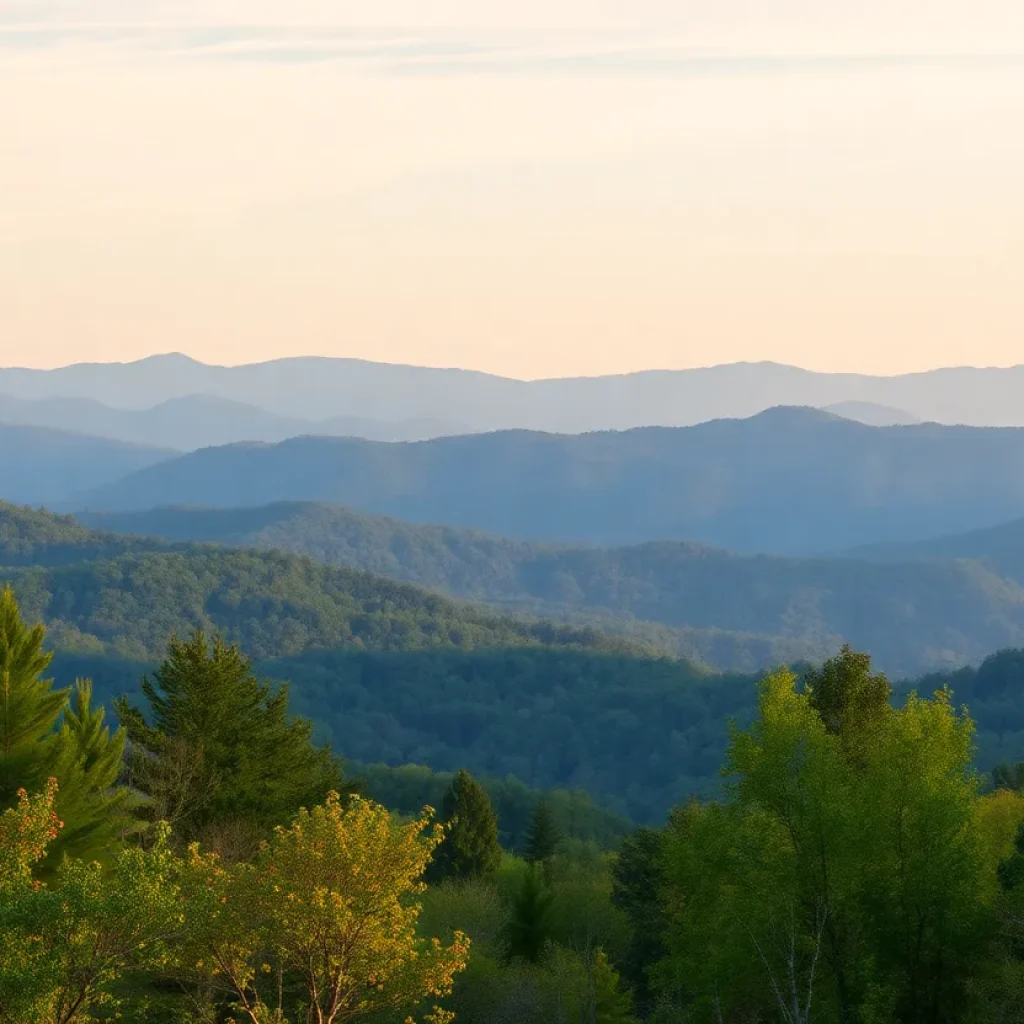 Beautiful Asheville, North Carolina landscape