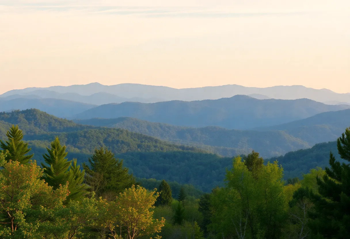Beautiful Asheville, North Carolina landscape
