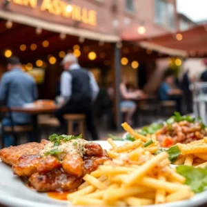 A variety of dishes from new restaurants in Asheville, NC