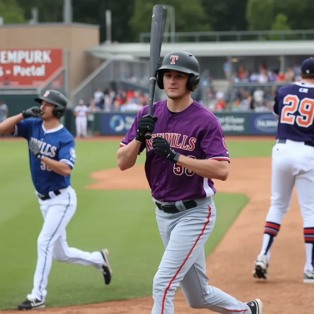 Asheville Tourists playing against Rome Emperors