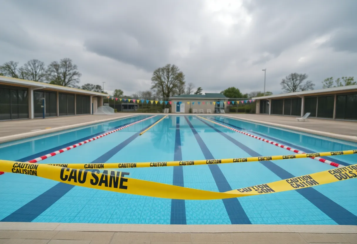 Closed Grant Southside Center Pool in Asheville