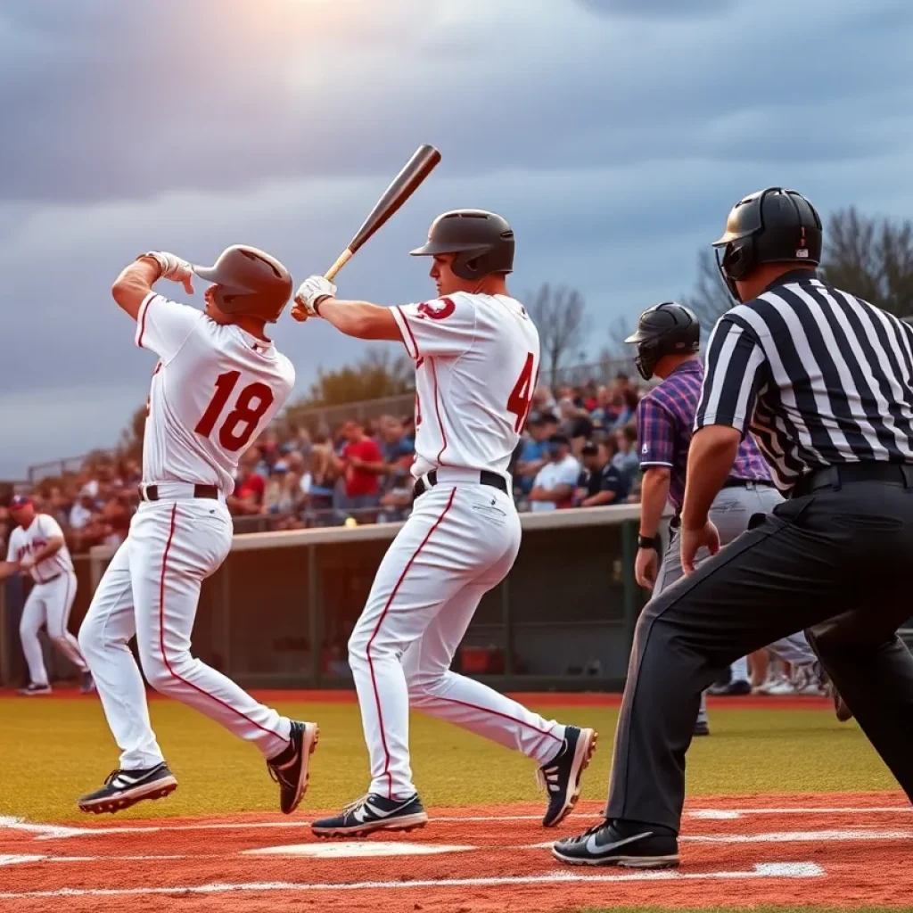 Greenville Drive celebrating a comeback victory against Asheville Tourists