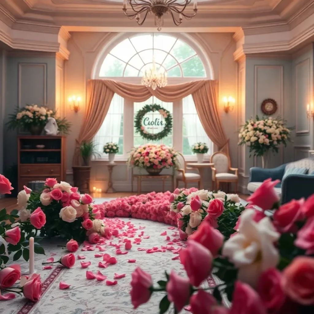 A serene tribute to Eileen Fulton with symbolic roses.