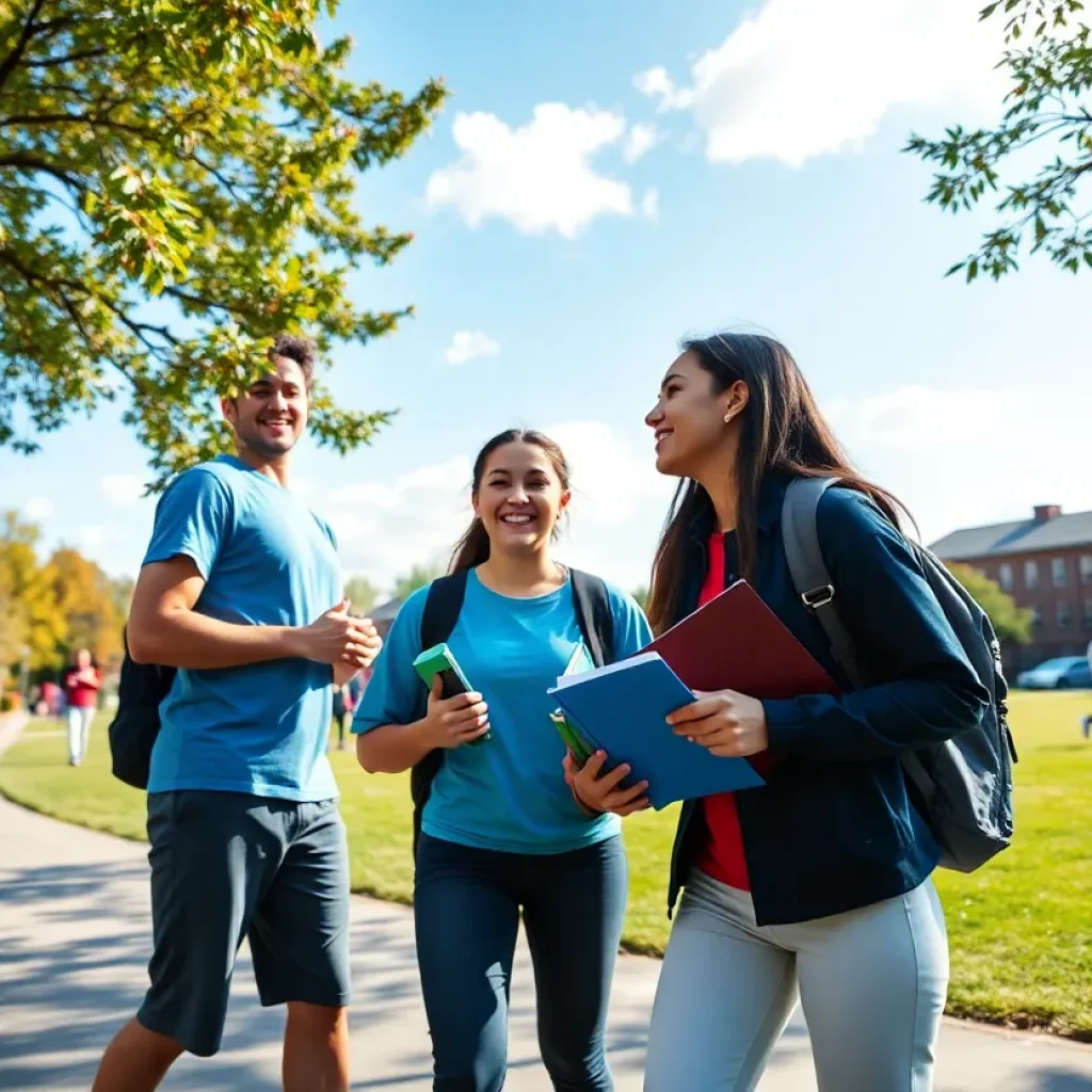 Students participating in athletic events at UNC Asheville during the Centennial Campaign.