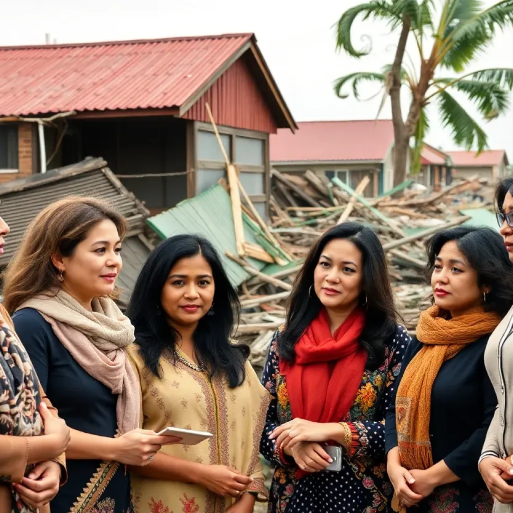 Panel discussion on climate change featuring diverse women