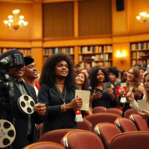 Film award ceremony in Asheville showcasing diverse filmmakers