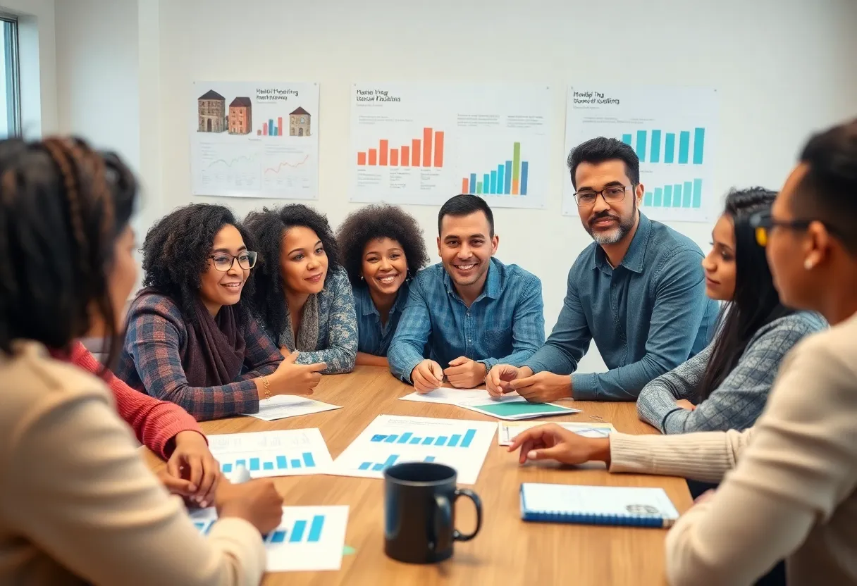 Residents of Asheville engaged in a discussion about local housing needs