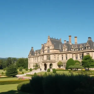 Biltmore Estate in Asheville, NC, landscaped for a wedding