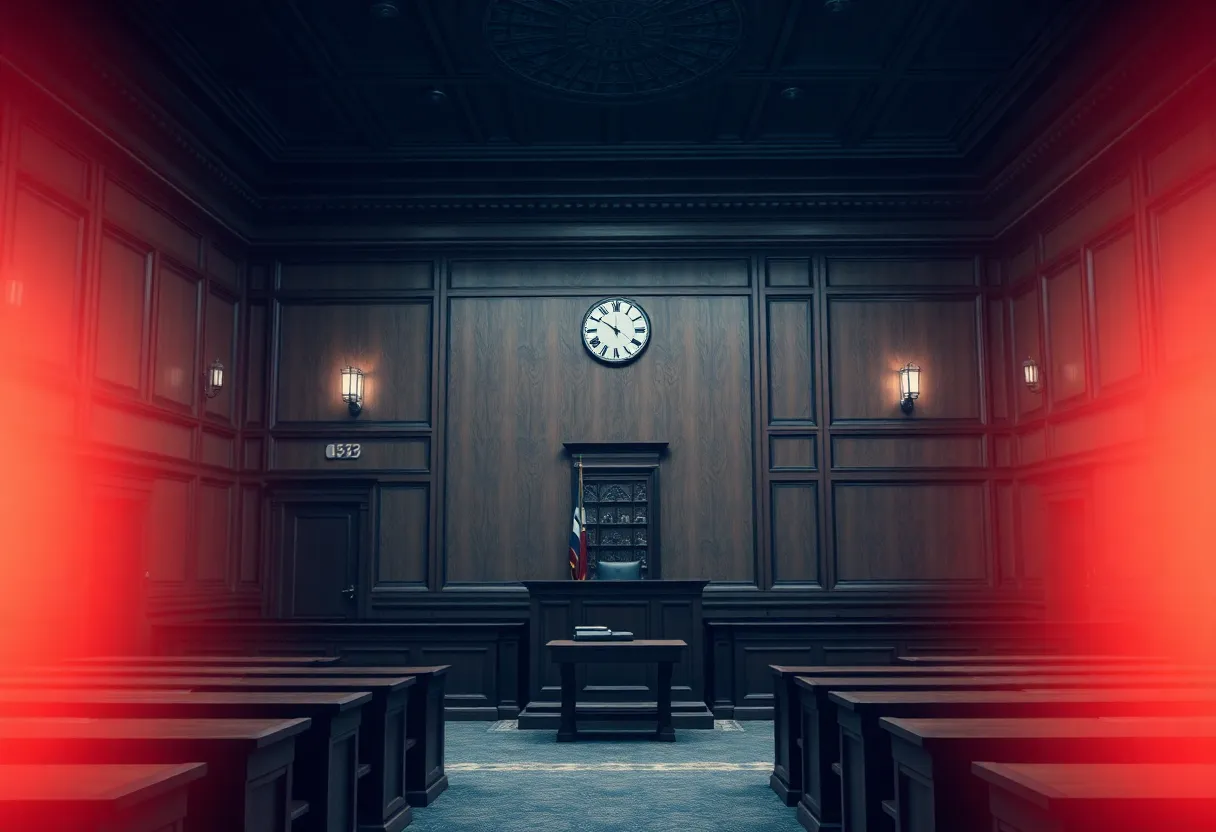 Courtroom scene related to drug trafficking case in Asheville.