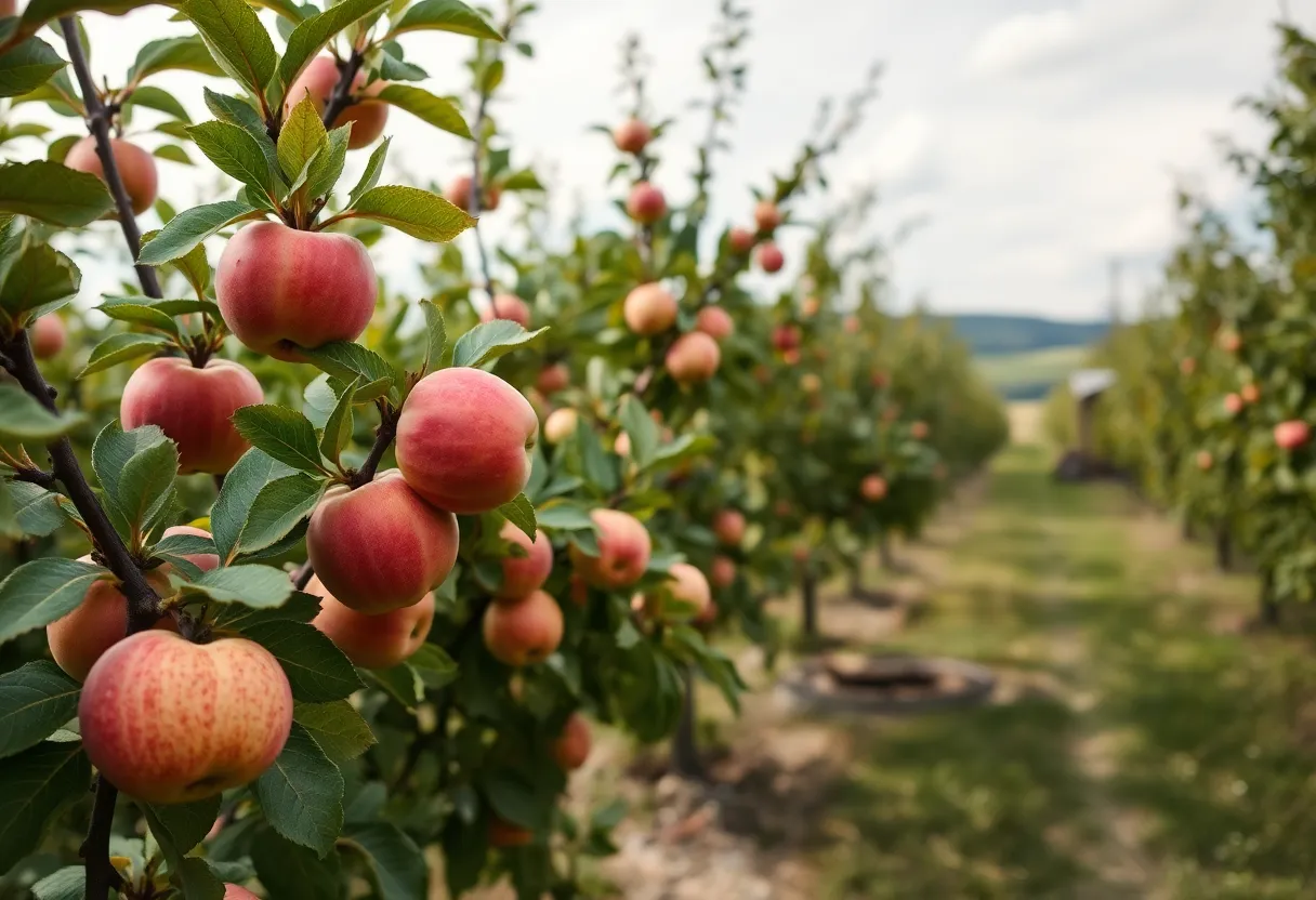 Cider orchard in North Carolina