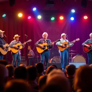 Town Mountain performing on stage during their final tour.