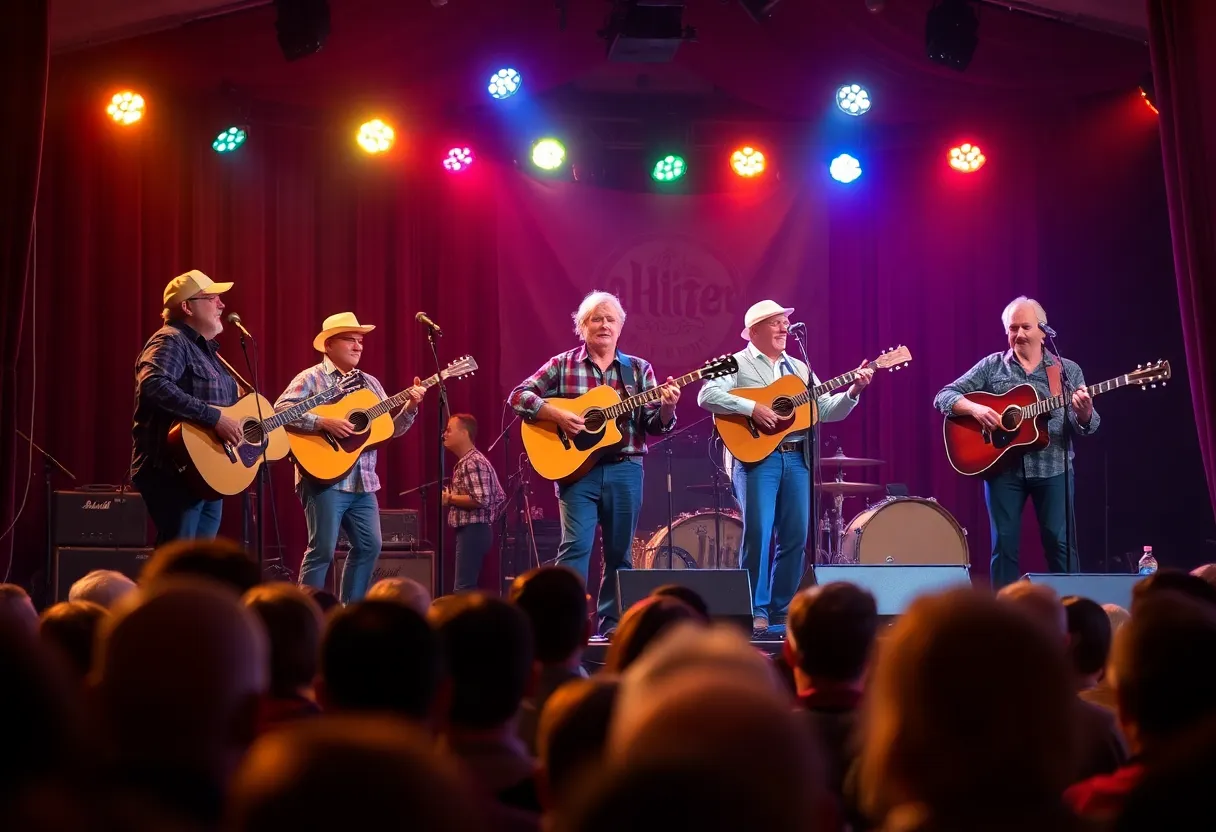 Town Mountain performing on stage during their final tour.